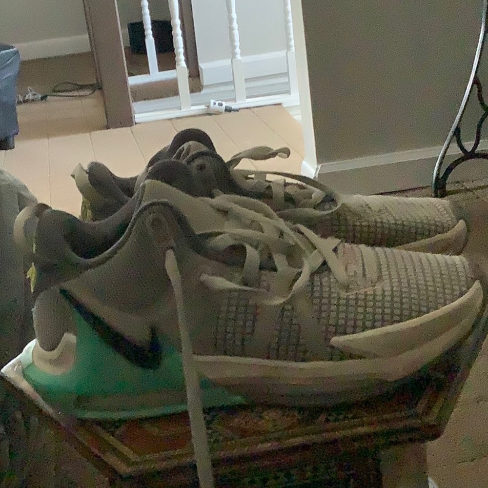 Nike Gray and Teal Sneakers